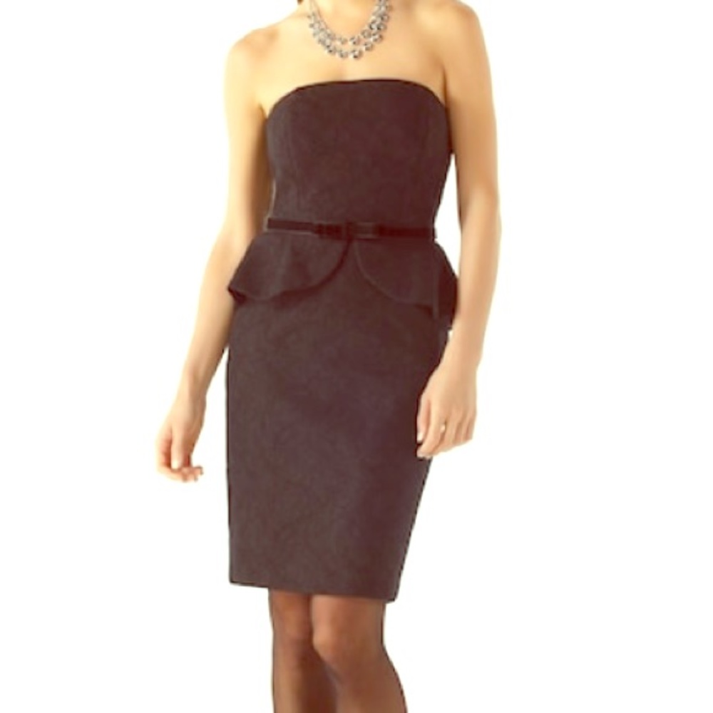 WHBM black strapless dress